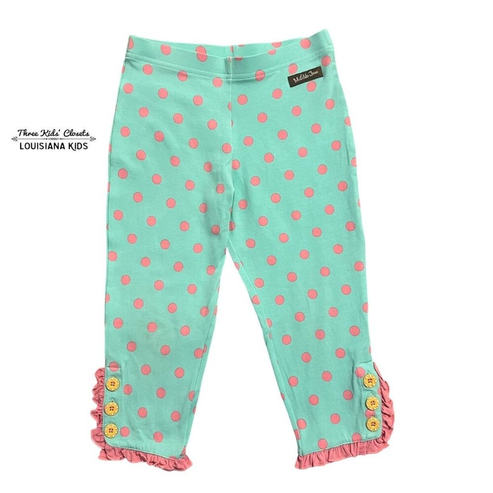 Matilda Jane 8Y Let's Ruffle Polkadot Leggings